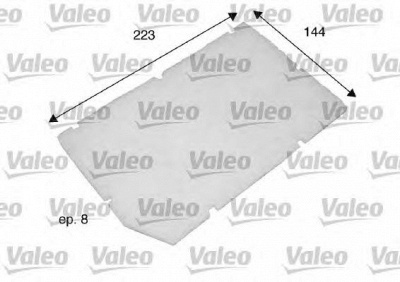 VALEO 698797 -  Фильтр воздуха в салоне