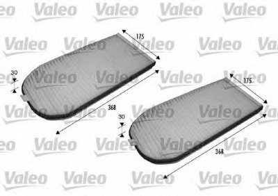 VALEO 698838 -  Фильтр воздуха в салоне
