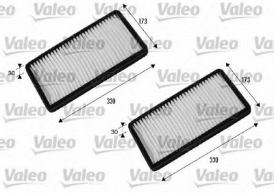 VALEO 698856 -  Фильтр воздуха в салоне
