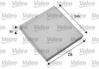 VALEO 698861 -  Фильтр воздуха в салоне