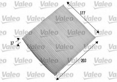 VALEO 698866 -  Фильтр воздуха в салоне
