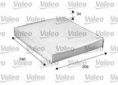 VALEO 698882 -  Фильтр воздуха в салоне
