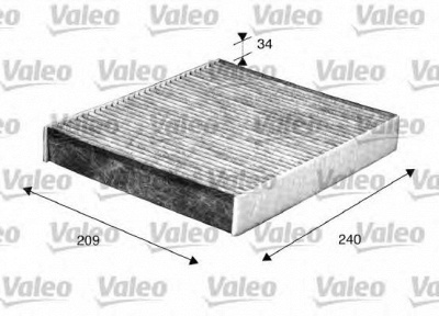 VALEO 698883 -  Фильтр воздуха в салоне