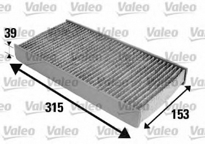 VALEO 698884 -  Фильтр воздуха в салоне