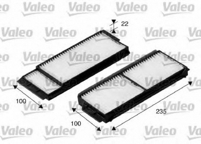 VALEO 698892 -  Фильтр воздуха в салоне
