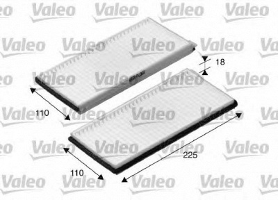 VALEO 698894 -  Фильтр воздуха в салоне