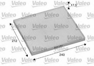 VALEO 698895 -  Фильтр воздуха в салоне