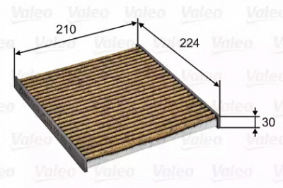 VALEO 701024 -  Фильтр воздуха в салоне