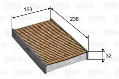 VALEO 701025 -  Фильтр воздуха в салоне