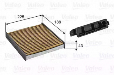 VALEO 701030 -  Фильтр воздуха в салоне