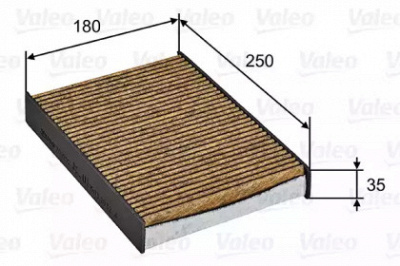 VALEO 701032 -  Фильтр воздуха в салоне
