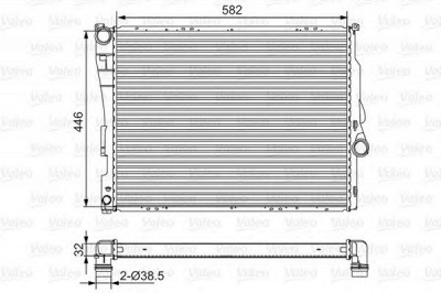 VALEO 701523 -  Радиатор, охлаждение двигателя