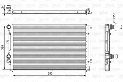 VALEO 701540 -  Радиатор, охлаждение двигателя