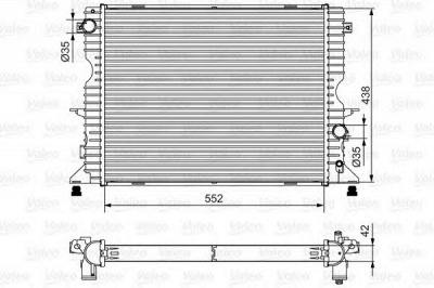 VALEO 701545 -  Радиатор, охлаждение двигателя