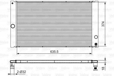 VALEO 701548 -  Радиатор, охлаждение двигателя