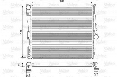 VALEO 701563 -  Радиатор, охлаждение двигателя