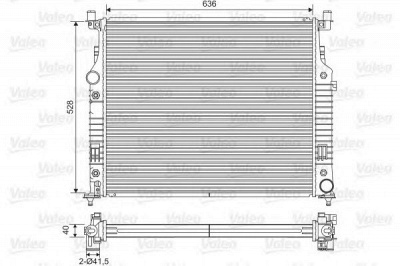 VALEO 701569 -  Радиатор, охлаждение двигателя