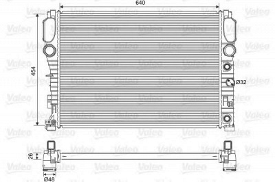 VALEO 701575 -  Радиатор, охлаждение двигателя