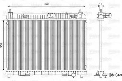 VALEO 701603 - Радиатор, охлаждение двигателя