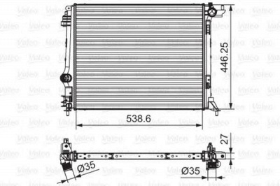VALEO 701662 -  Радиатор, охлаждение двигателя