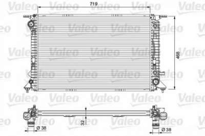 VALEO 701715 -  Радиатор, охлаждение двигателя