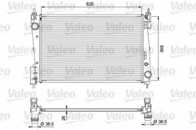 VALEO 701717 -  Радиатор, охлаждение двигателя
