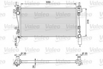 VALEO 701718 -  Радиатор, охлаждение двигателя