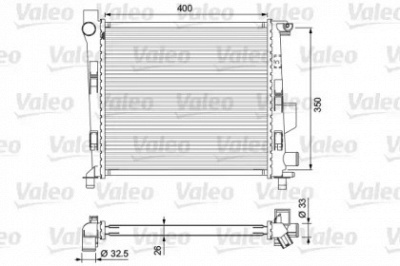 VALEO 701724 -  Радиатор, охлаждение двигателя