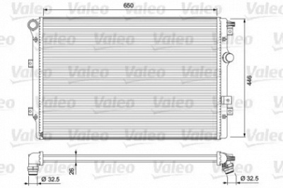 VALEO 701728 -  Радиатор, охлаждение двигателя