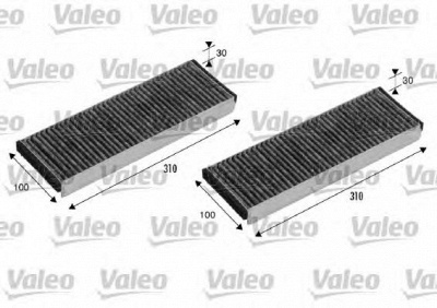 VALEO 715501 -  Фильтр воздуха в салоне