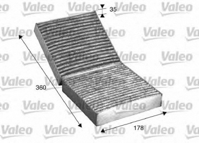 VALEO 715508 -  Фильтр воздуха в салоне