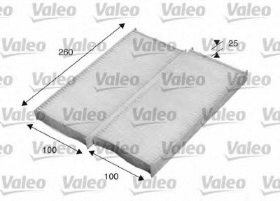 VALEO 715520 -  Фильтр воздуха в салоне