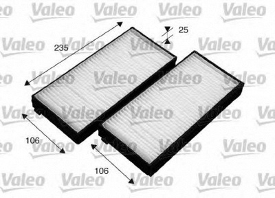 VALEO 715523 -  Фильтр воздуха в салоне
