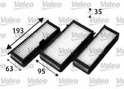 VALEO 715530 -  Фильтр воздуха в салоне