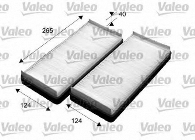 VALEO 715531 -  Фильтр воздуха в салоне