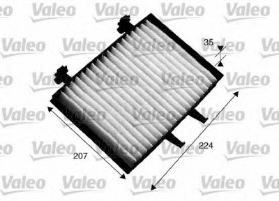 VALEO 715547 -  Фильтр воздуха в салоне