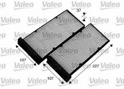 VALEO 715548 -  Фильтр воздуха в салоне