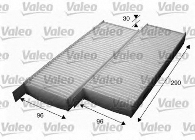 VALEO 715554 -  Фильтр воздуха в салоне