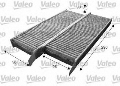 VALEO 715555 -  Фильтр воздуха в салоне