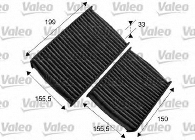 VALEO 715557 -  Фильтр воздуха в салоне
