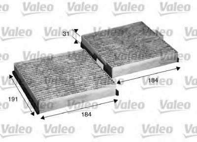 VALEO 715568 -  Фильтр воздуха в салоне