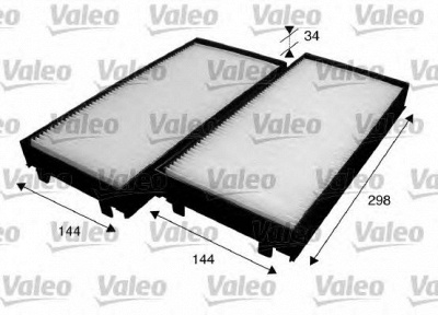 VALEO 715583 -  Фильтр воздуха в салоне