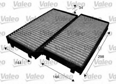 VALEO 715584 -  Фильтр воздуха в салоне