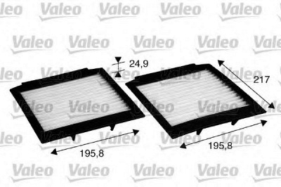 VALEO 715598 -  Фильтр воздуха в салоне