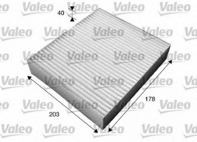 VALEO 715603 -  Фильтр воздуха в салоне