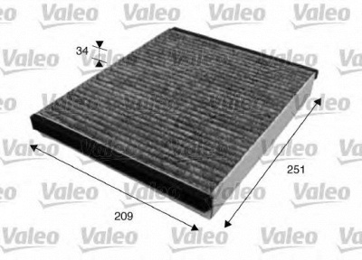 VALEO 715628 -  Фильтр воздуха в салоне