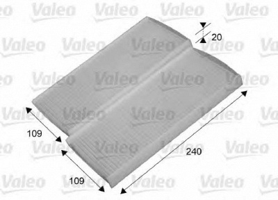 VALEO 715649 -  Фильтр воздуха в салоне