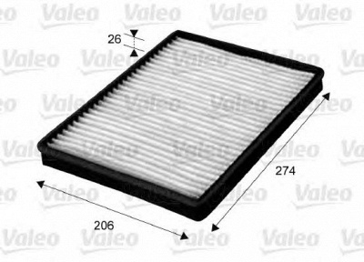 VALEO 715654 -  Фильтр воздуха в салоне