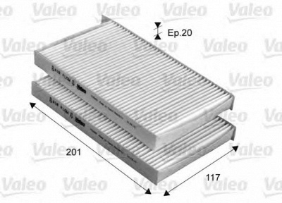 VALEO 715669 -  Фильтр воздуха в салоне