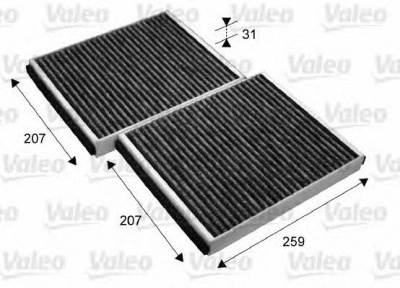 VALEO 715690 -  Фильтр воздуха в салоне